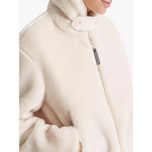 CLUB MONACO Faux Fur Crop Jacket - Picture 2 of 11